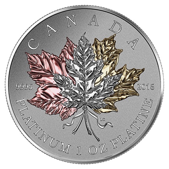 2016 Canada 1 oz Proof Platinum $300 Maple Leaf Forever 2016 Canada 1 oz Proof Platinum $300 Maple Leaf Forever